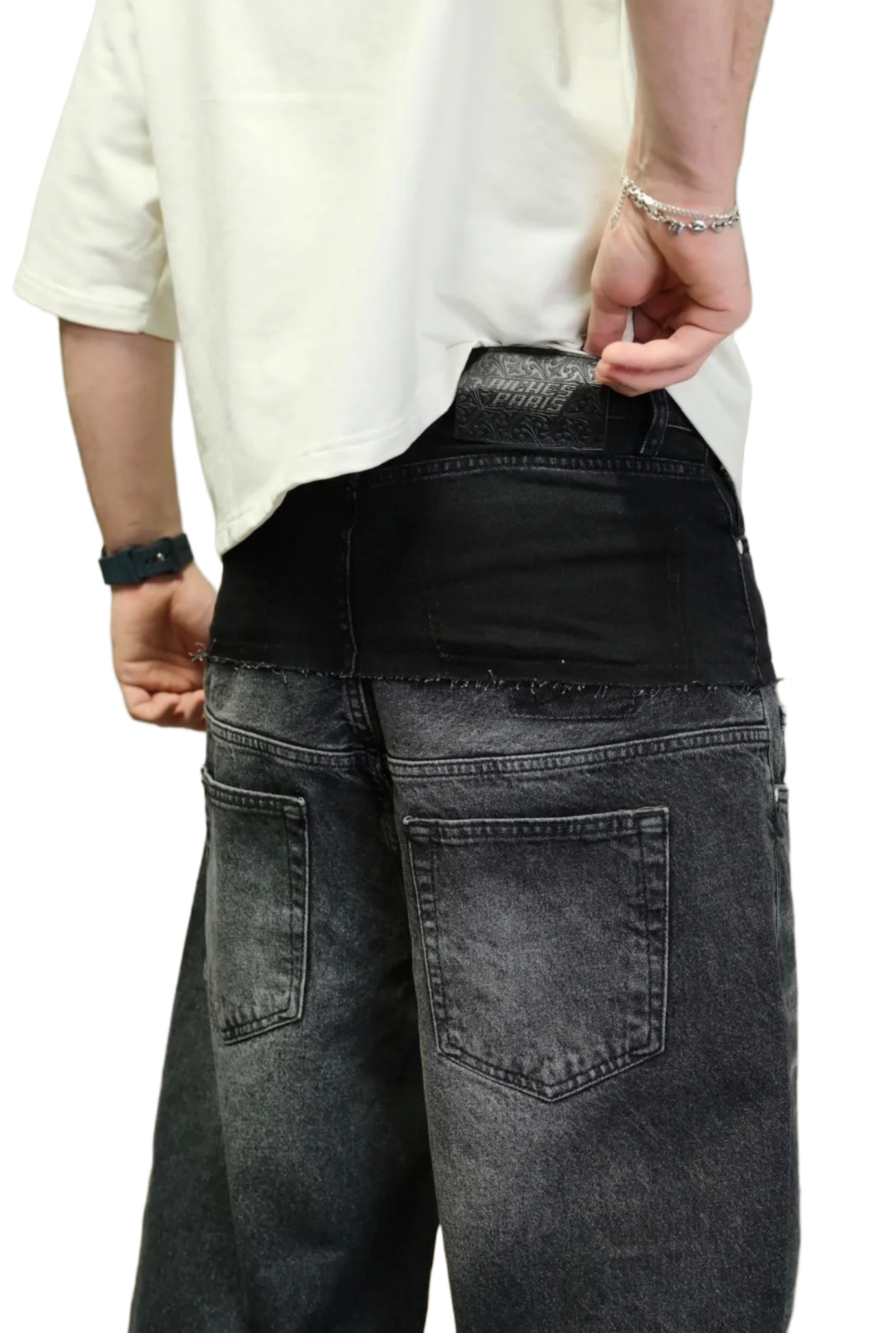 Double Jeans Noir de Riches Paris