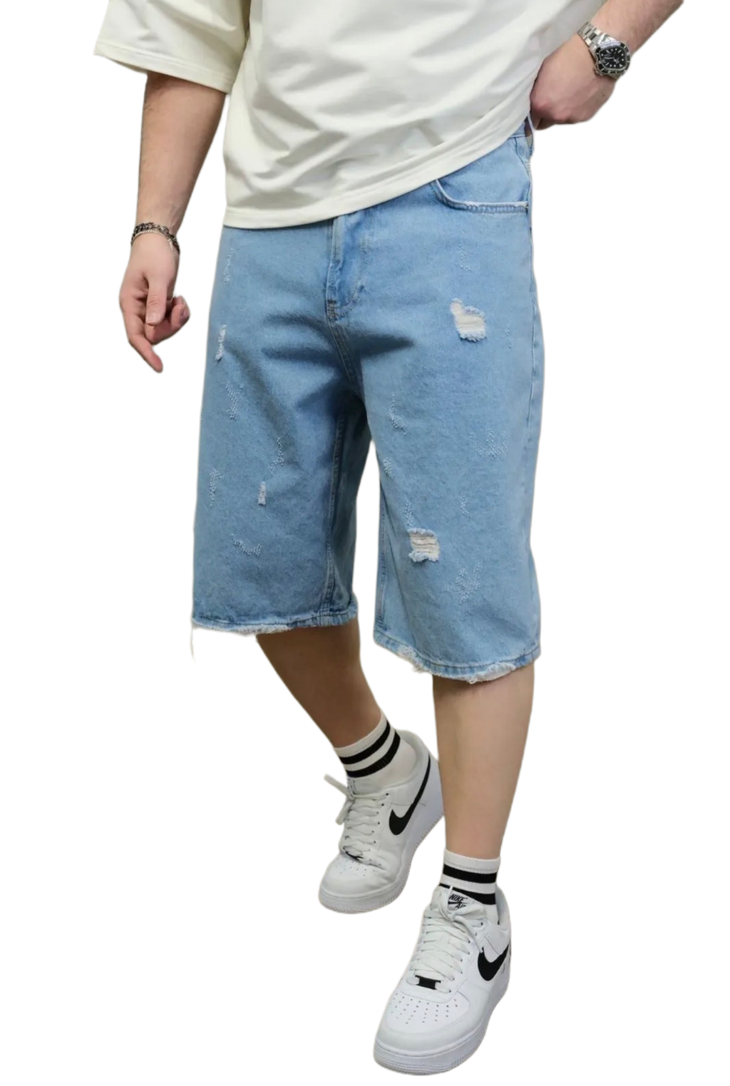 Short en Jeans Oversized de Riches Paris