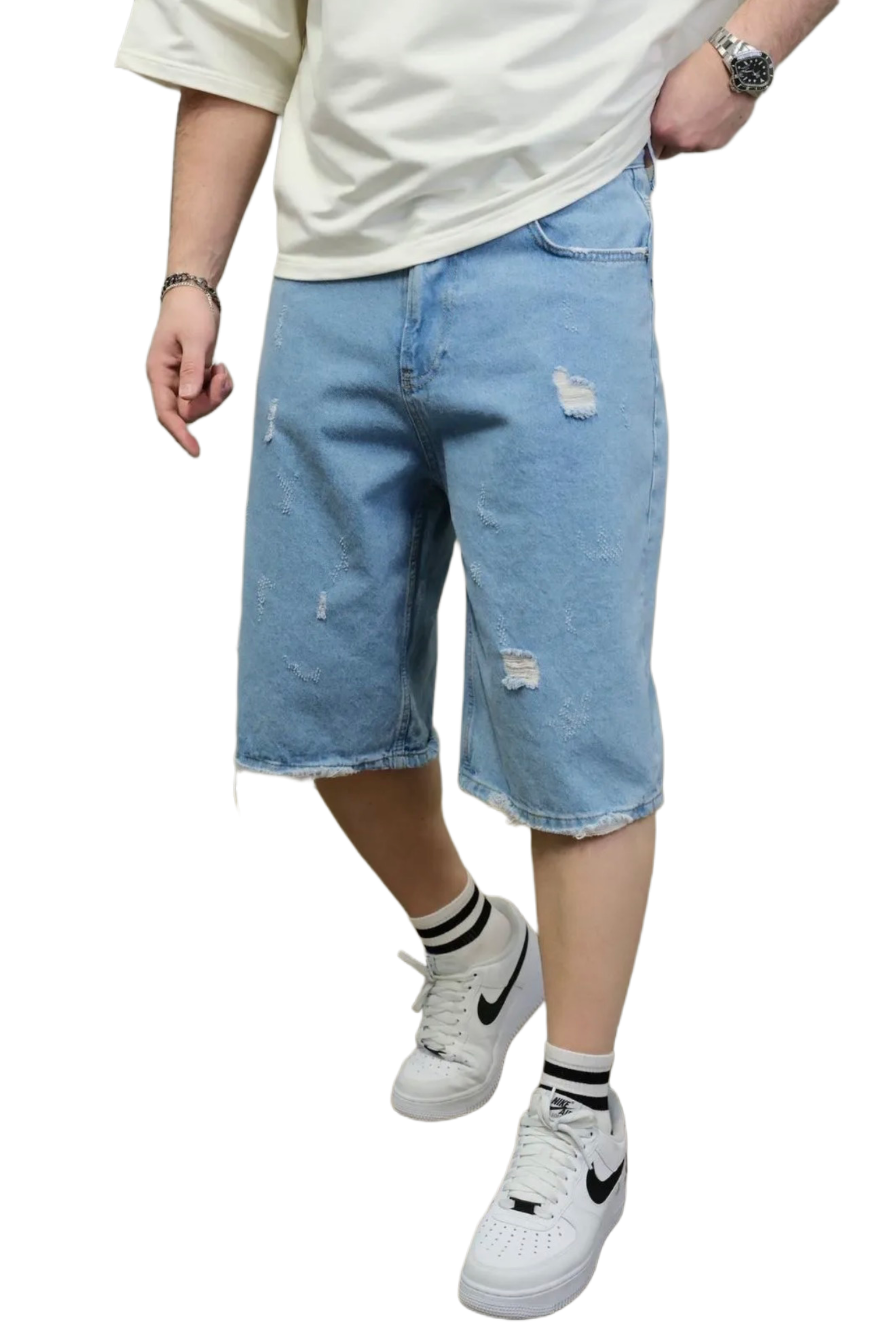 Short en Jeans Oversized de Riches Paris