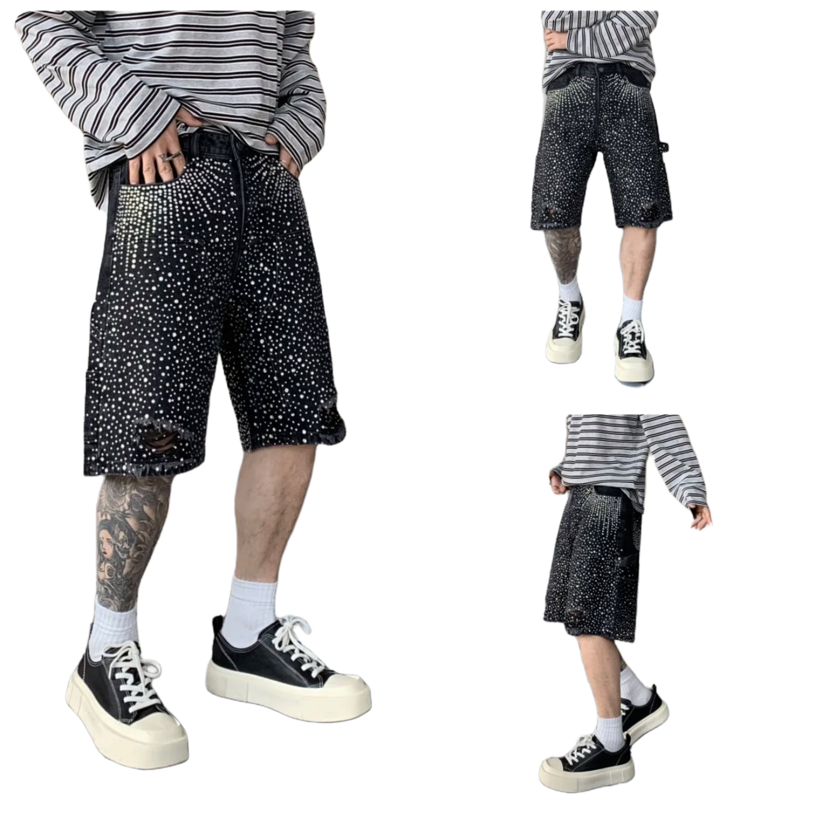 Short en Jeans Oversized full ICE de Riches Paris