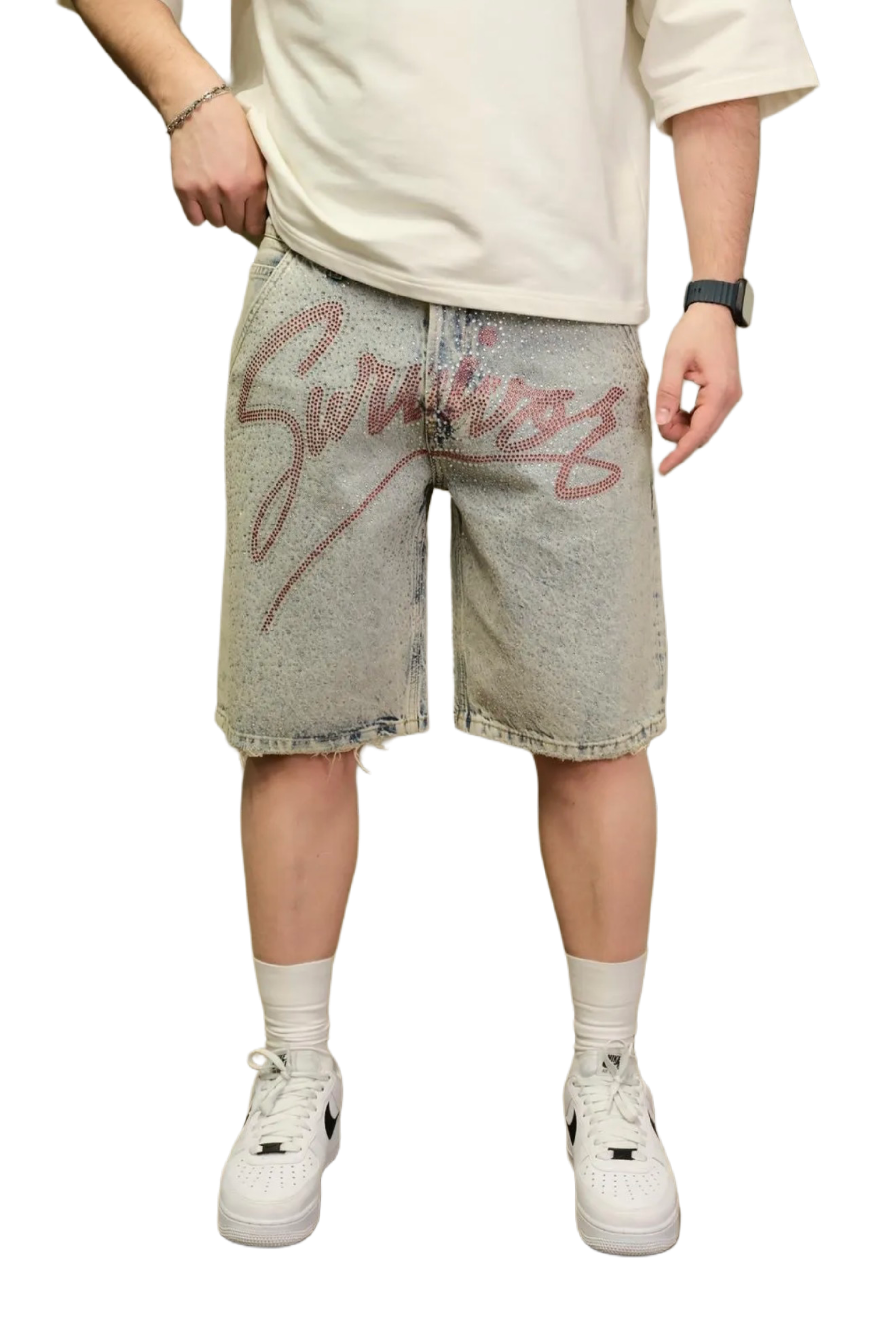 Short en Jeans Survival de Riches Paris