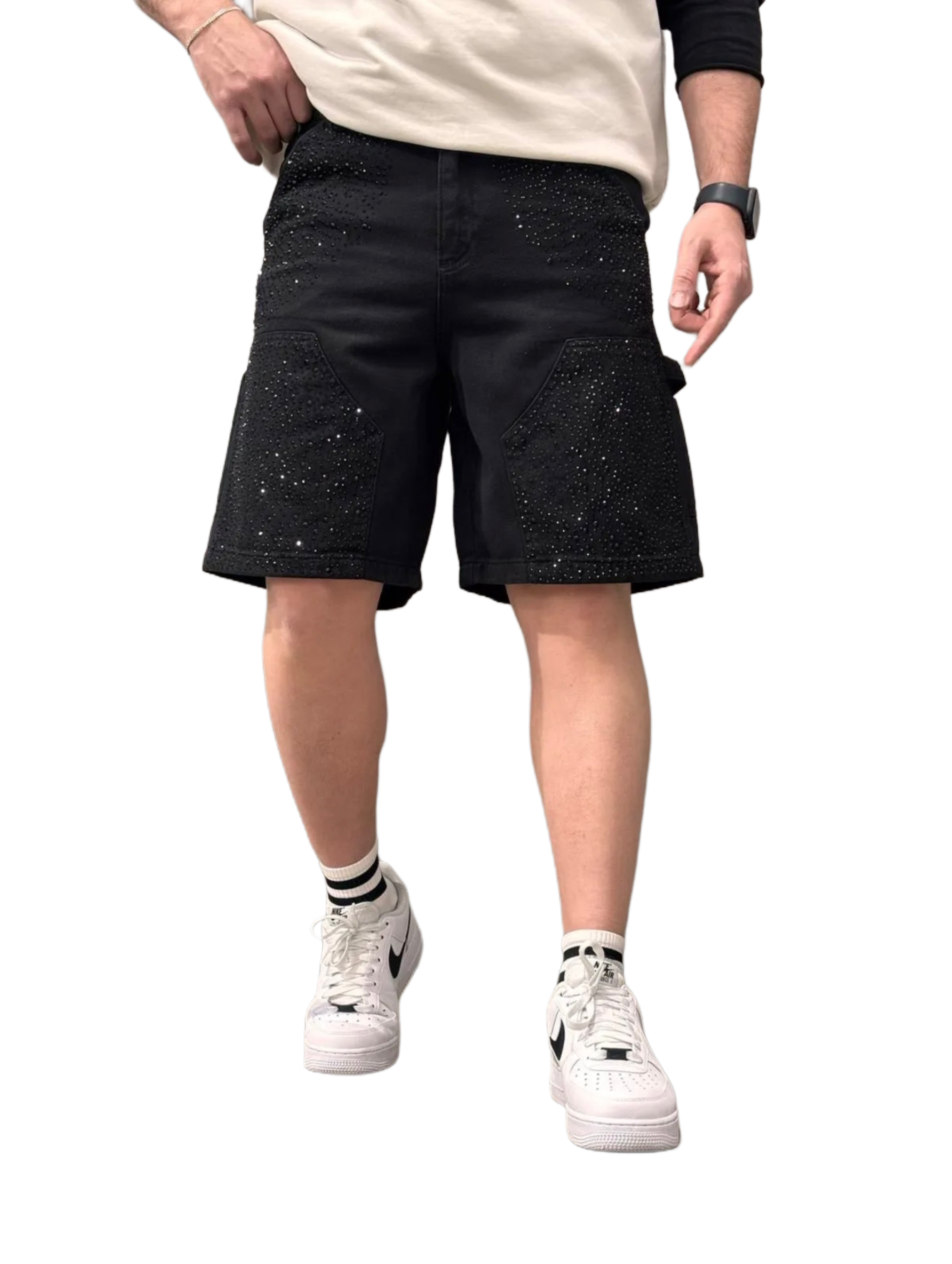 Short en Jeans Brillant de Riches Paris