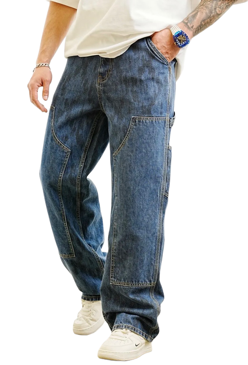 Jeans Oversized Bleu de Riches Paris