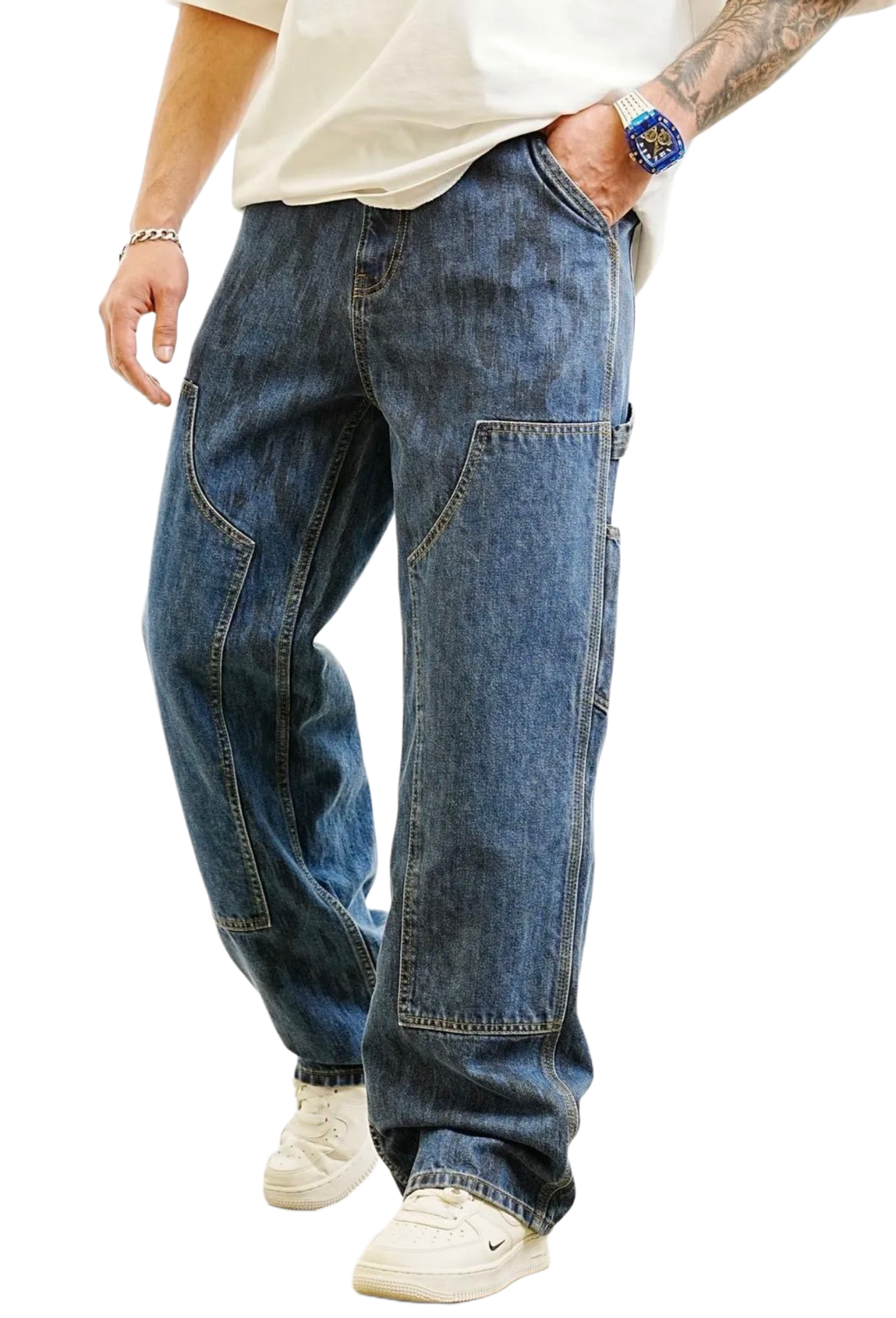 Jeans Oversized Bleu de Riches Paris