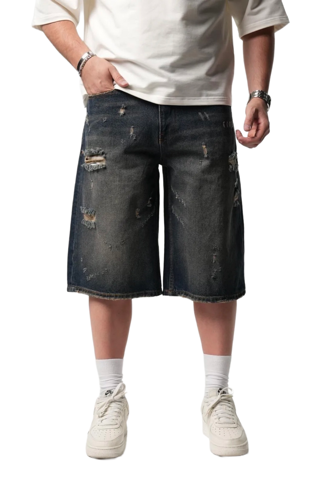 Short en Jeans Oversized de Riches Paris
