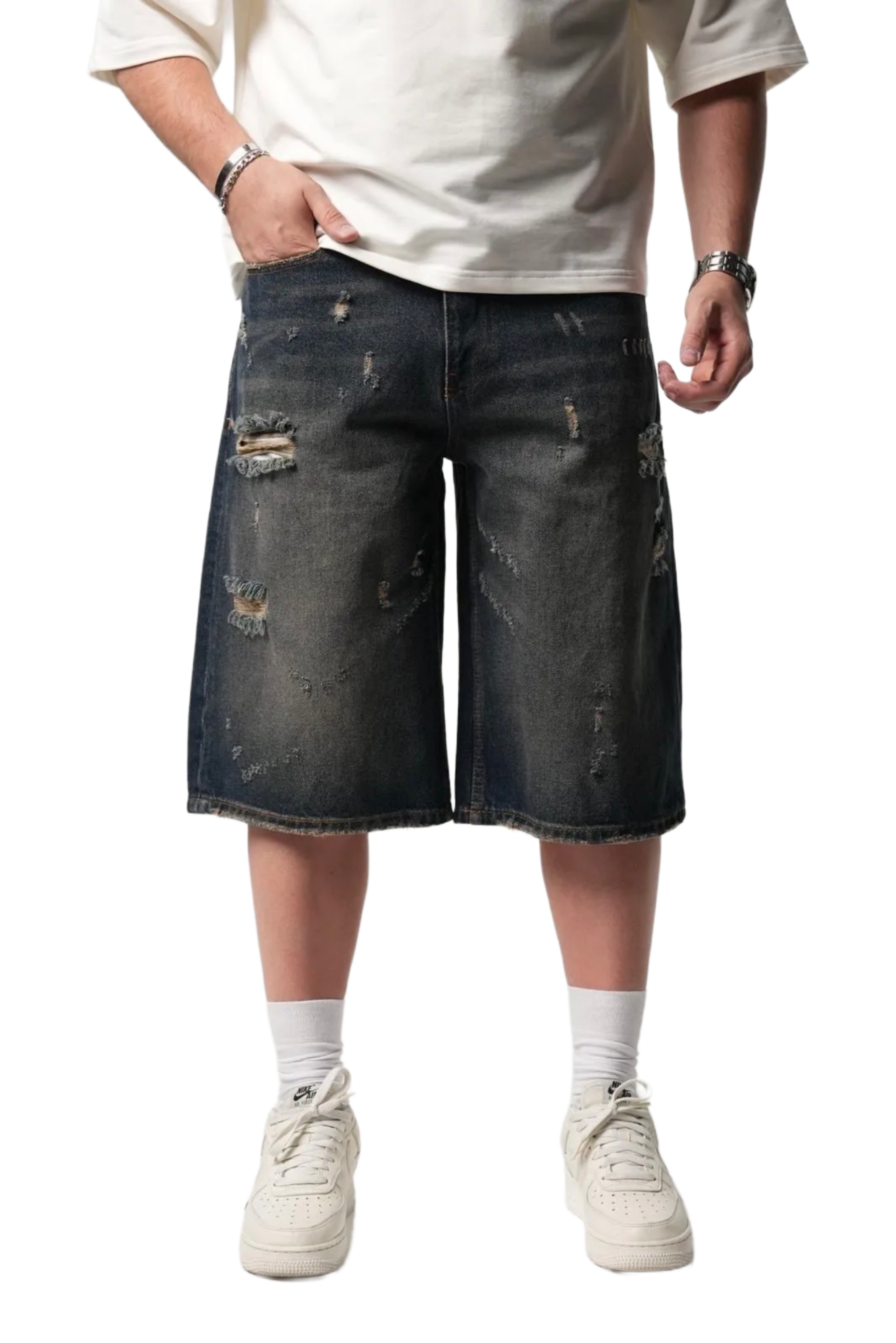 Short en Jeans Oversized de Riches Paris