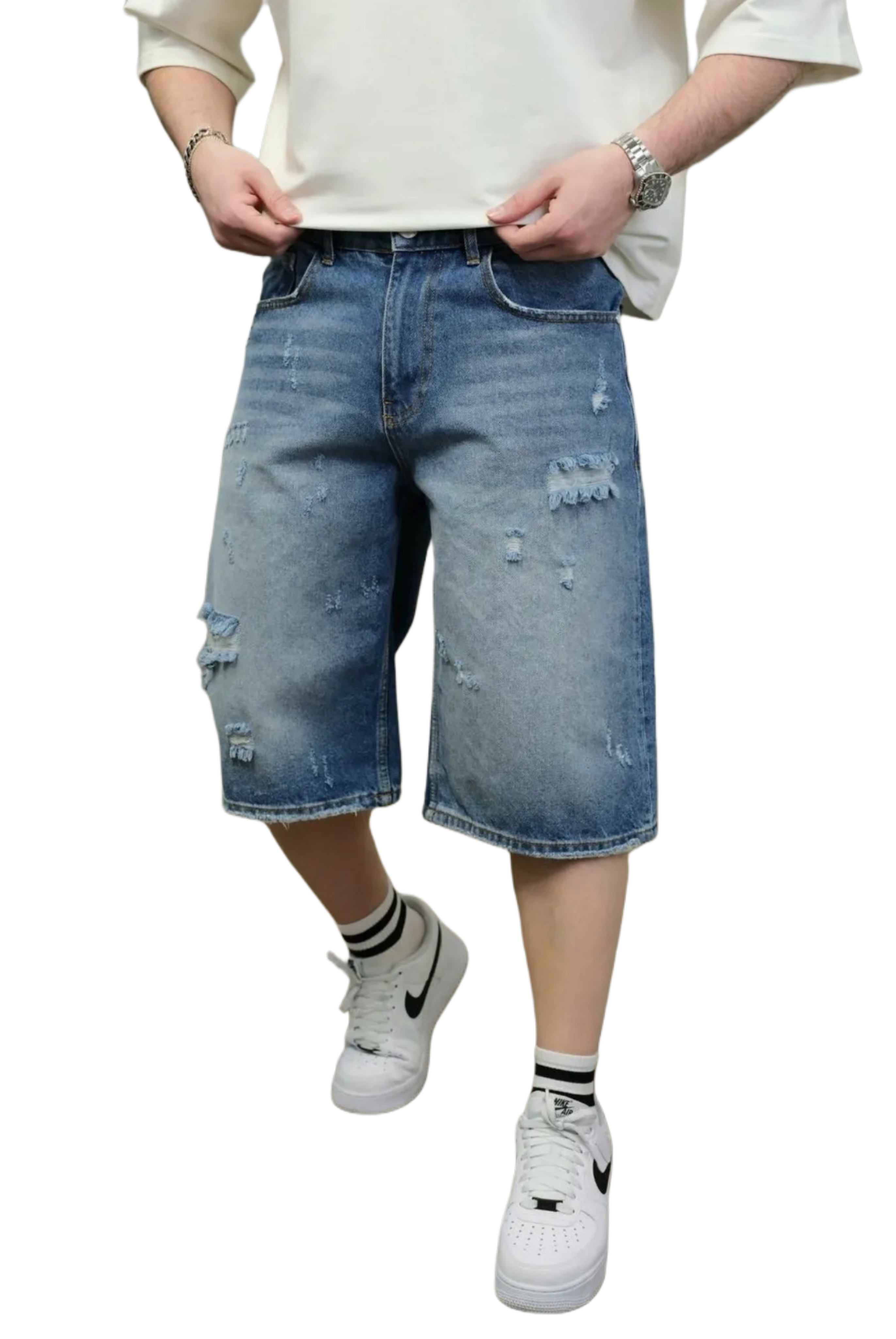 Short en Jeans Oversized de Riches Paris