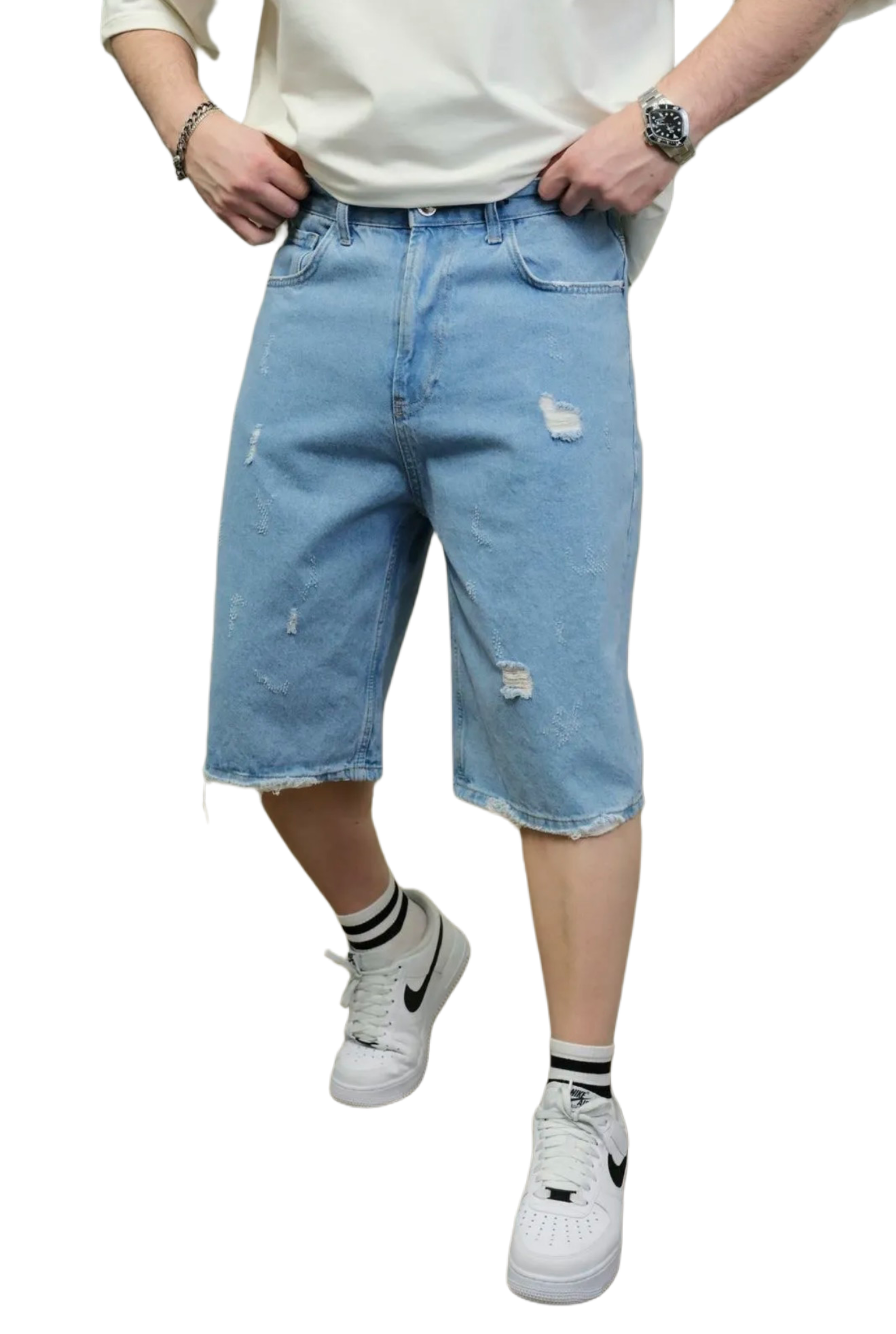 Short en Jeans Oversized de Riches Paris