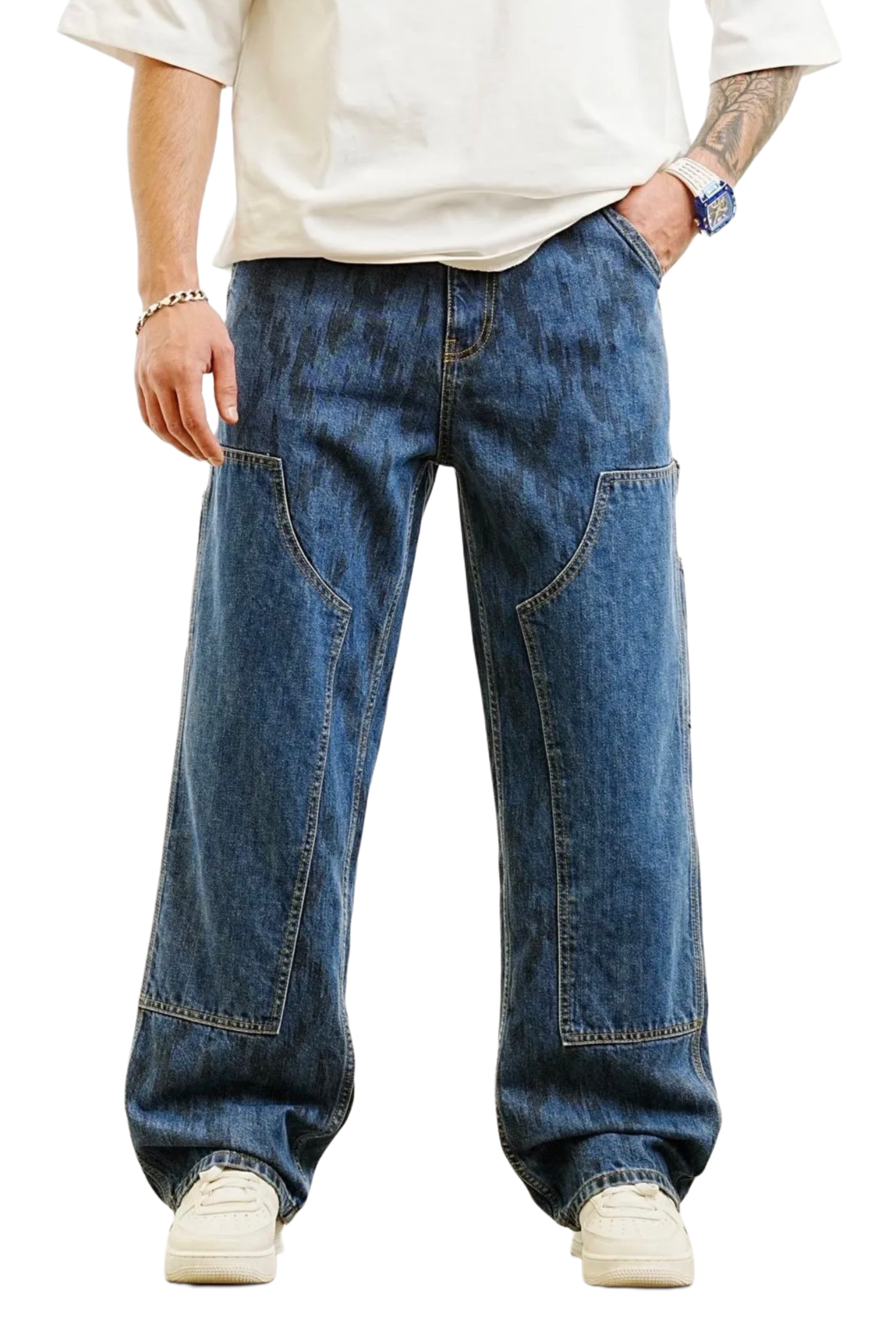 Jeans Oversized Bleu de Riches Paris