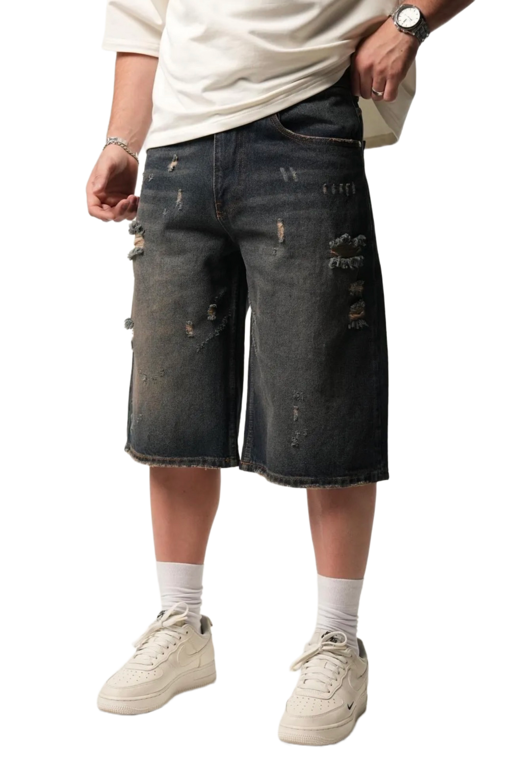 Short en Jeans Oversized de Riches Paris