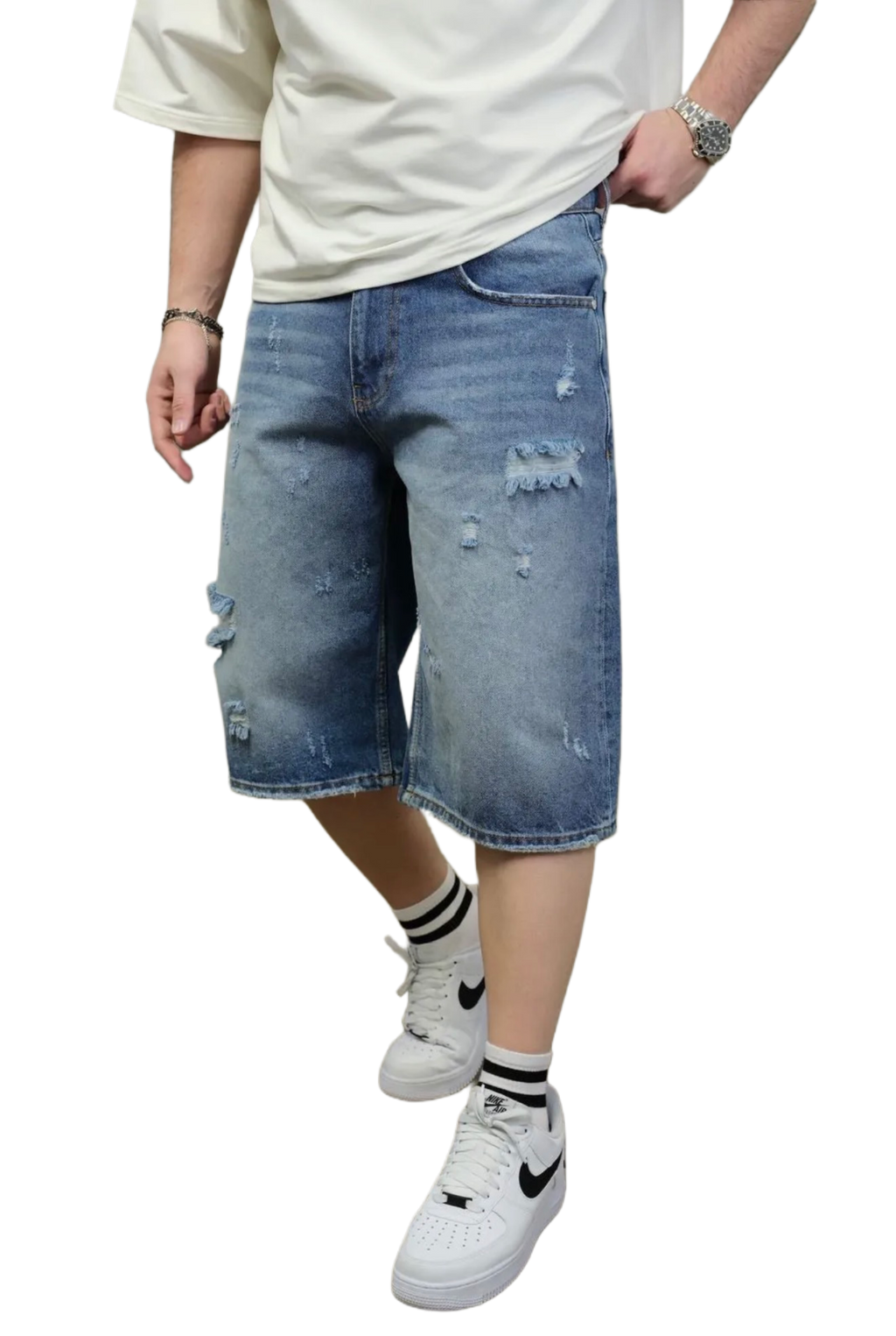 Short en Jeans Oversized de Riches Paris