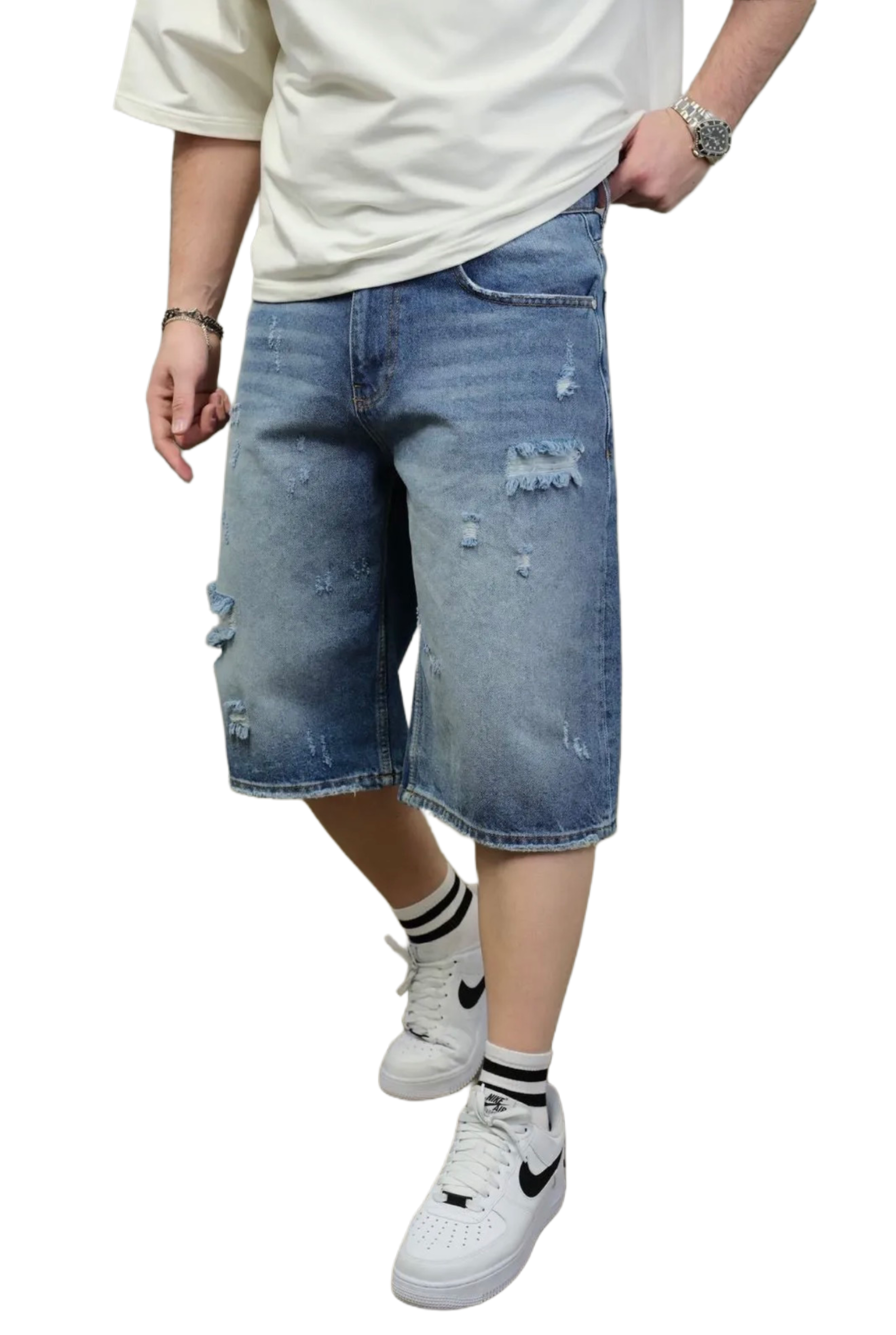 Short en Jeans Oversized de Riches Paris