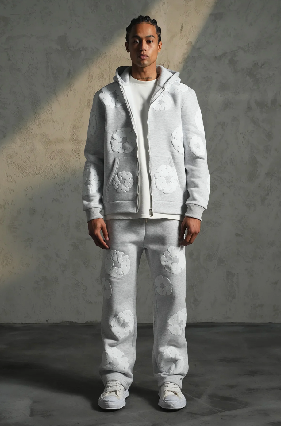 Ensemble Fleur Gris
