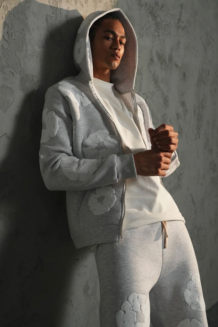 Ensemble Fleur Gris