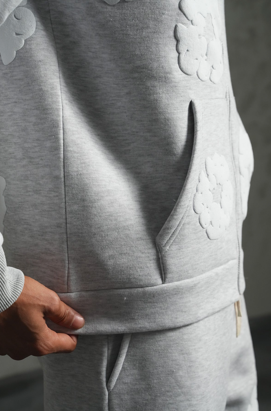 Ensemble Fleur Gris