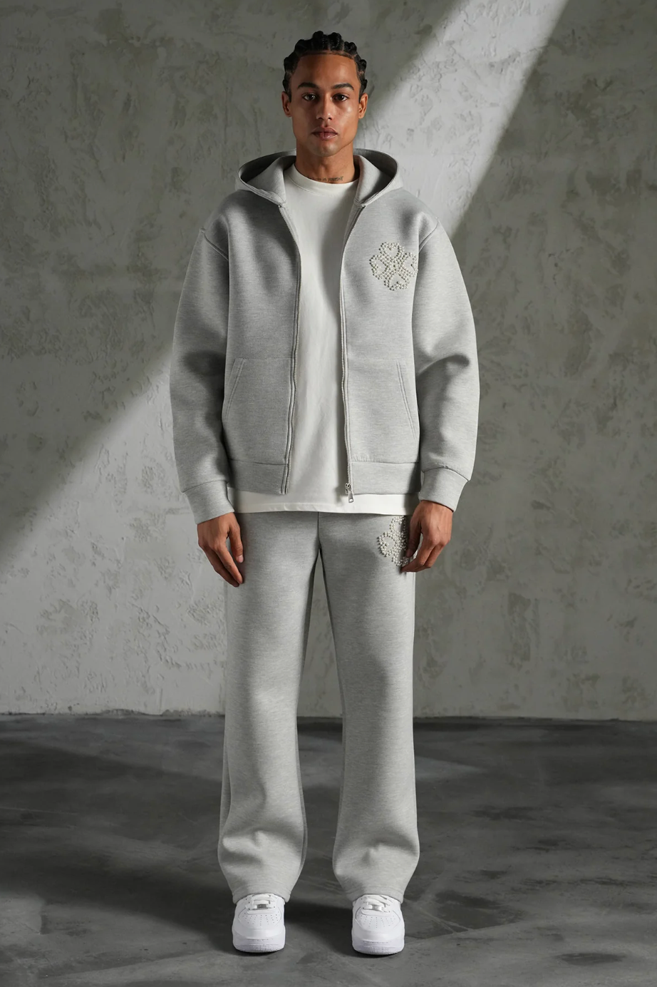 Ensemble Perles Gris