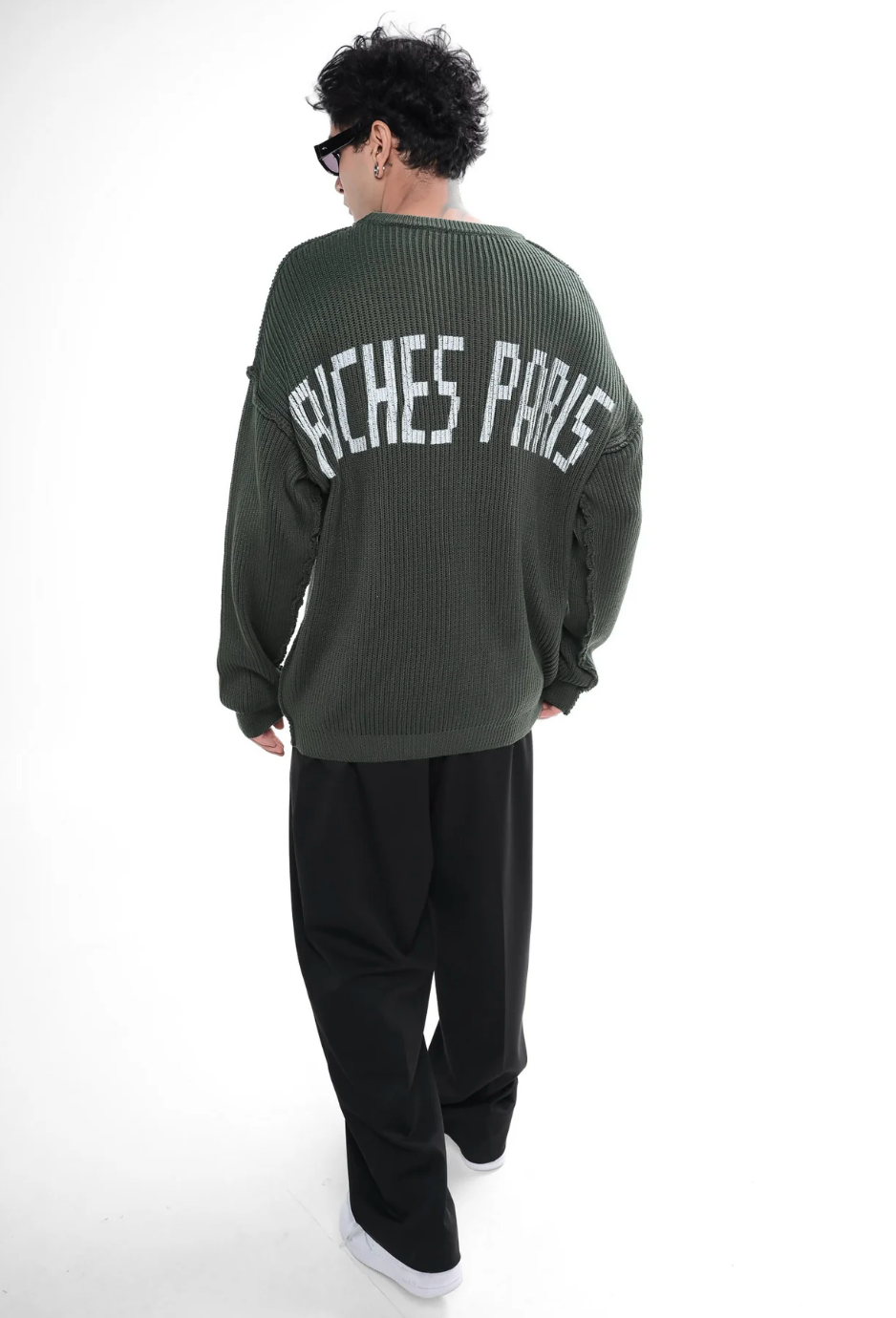 Pull Tricot Riches Paris Vert