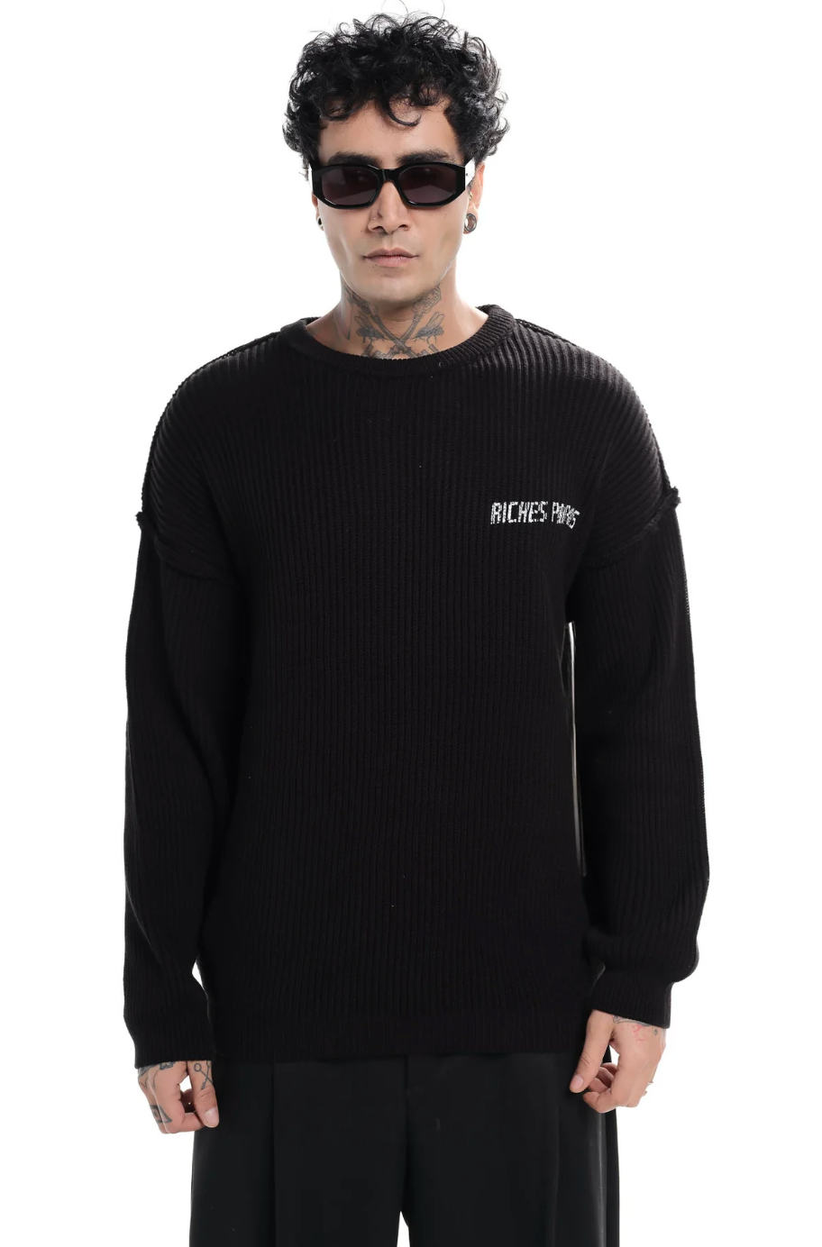 Pull Riches Paris Tricot Noir
