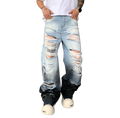 Jeans Dégrader Bleu et Noir de Riches Paris