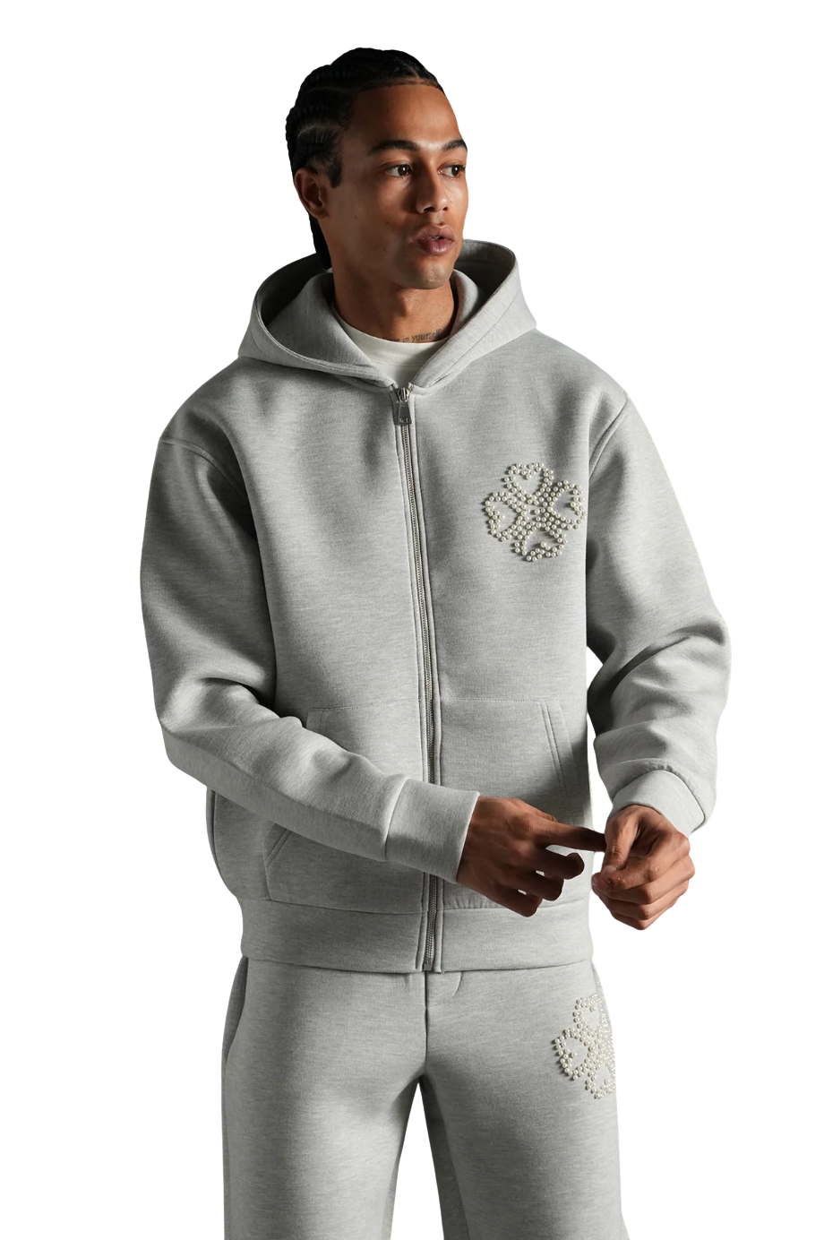 Ensemble Perles Gris