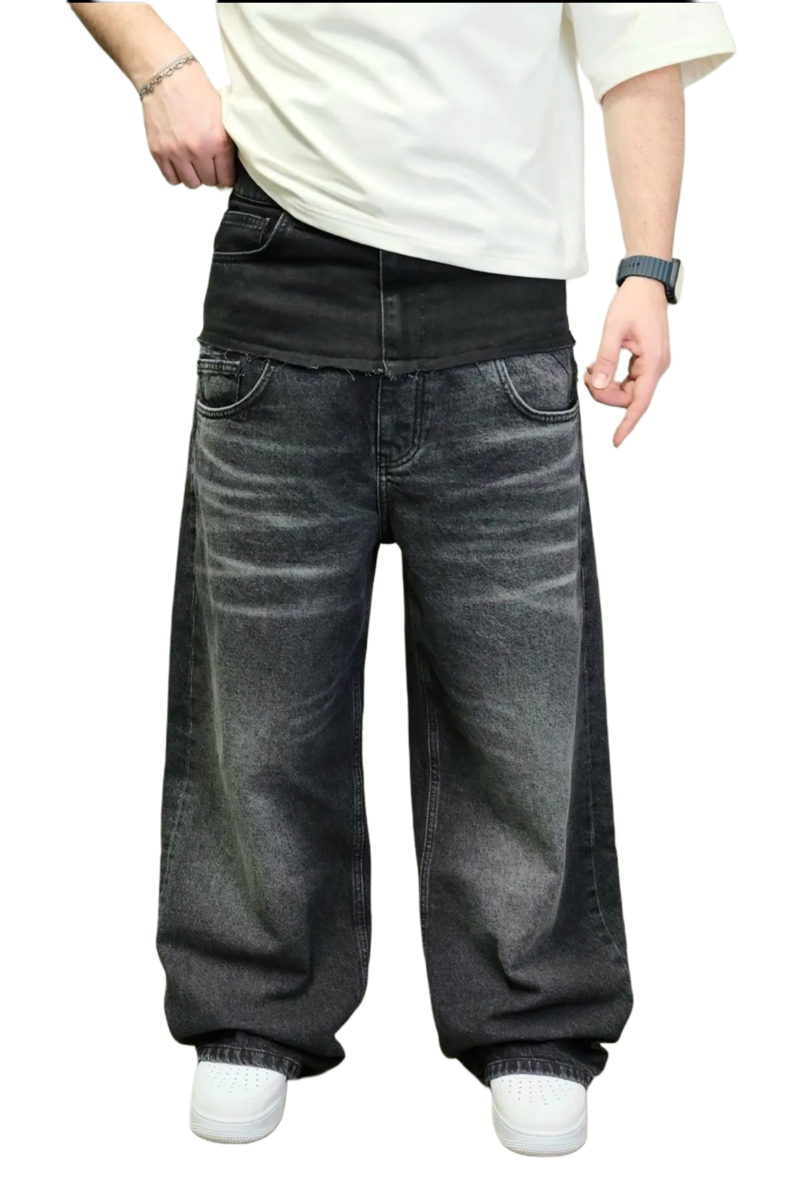 Double Jeans Noir de Riches Paris